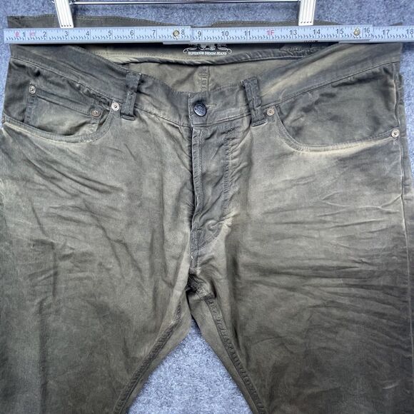 Gilded Age Jeans Mens 34 Smokey Grunge Baggy Straight Italian Hip Hop Skater - Picture 8 of 9